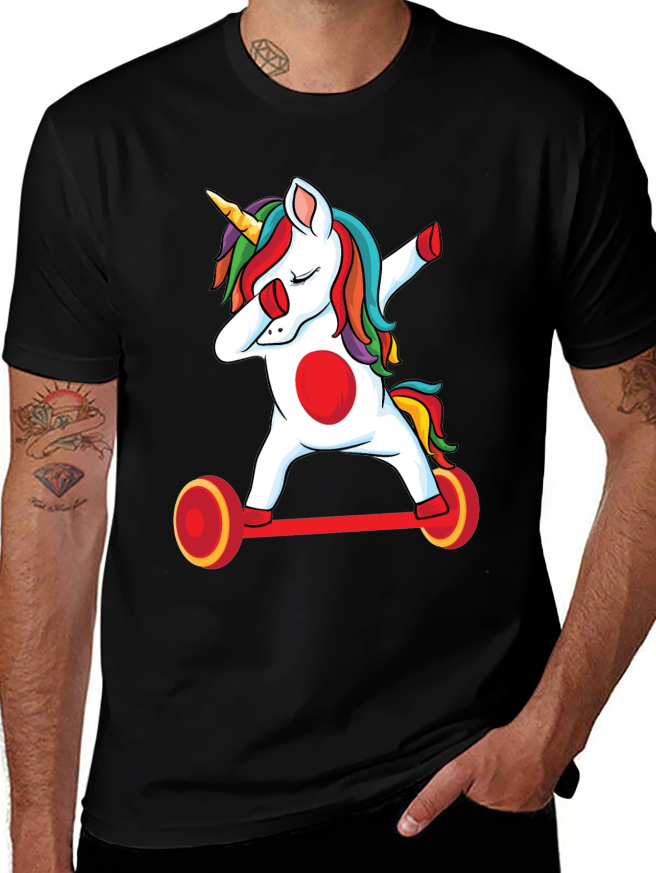 Dabbing Unicorn T-Shirt - Cool Graphic Tee