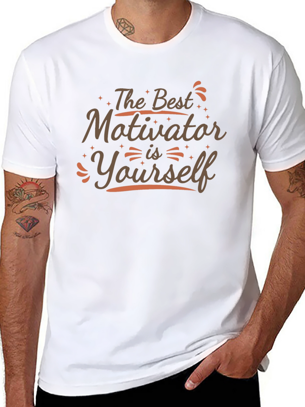 Motivational T-Shirt: The Best Motivator is Yourself