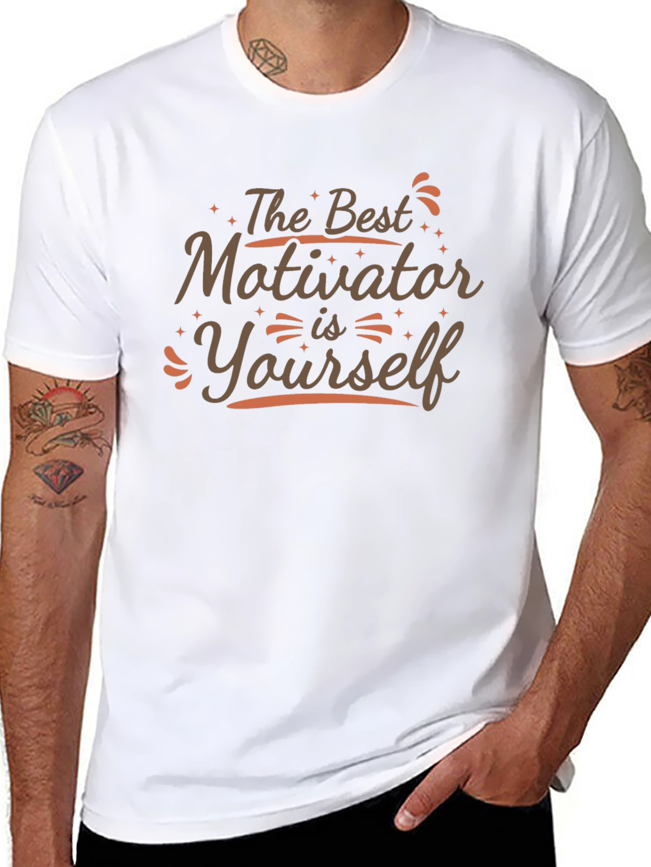 Motivational T-Shirt: The Best Motivator is Yourself