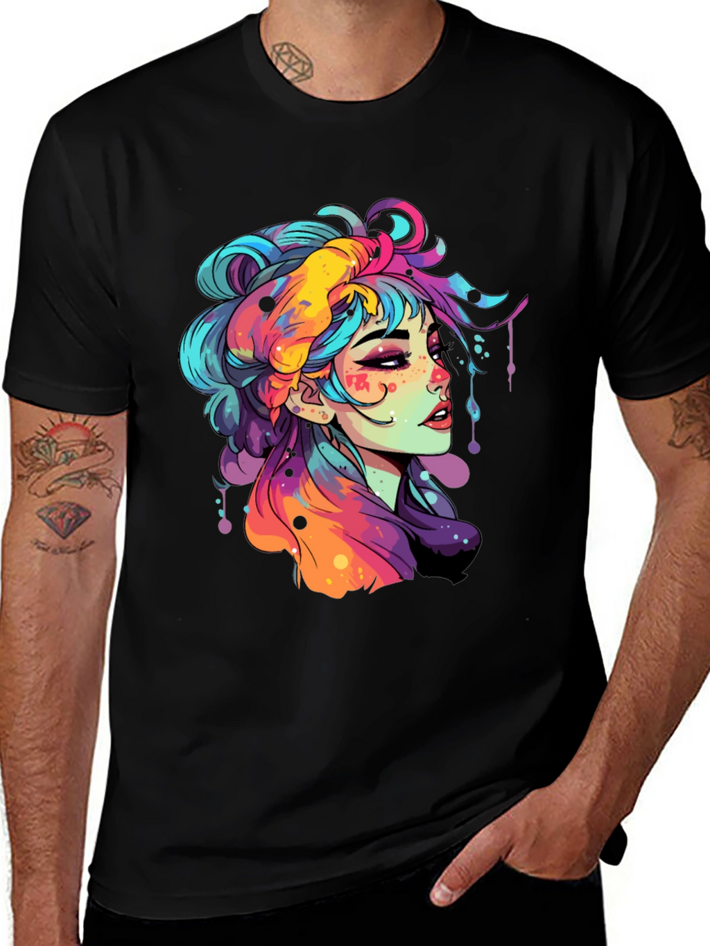 Vibrant Girl Graphic Tee - Unisex Soft Cotton T-Shirt