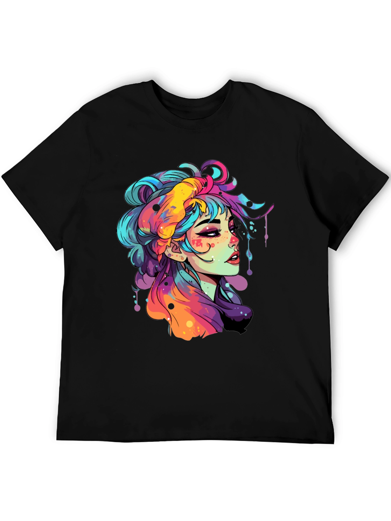 Vibrant Girl Graphic Tee - Unisex Soft Cotton T-Shirt