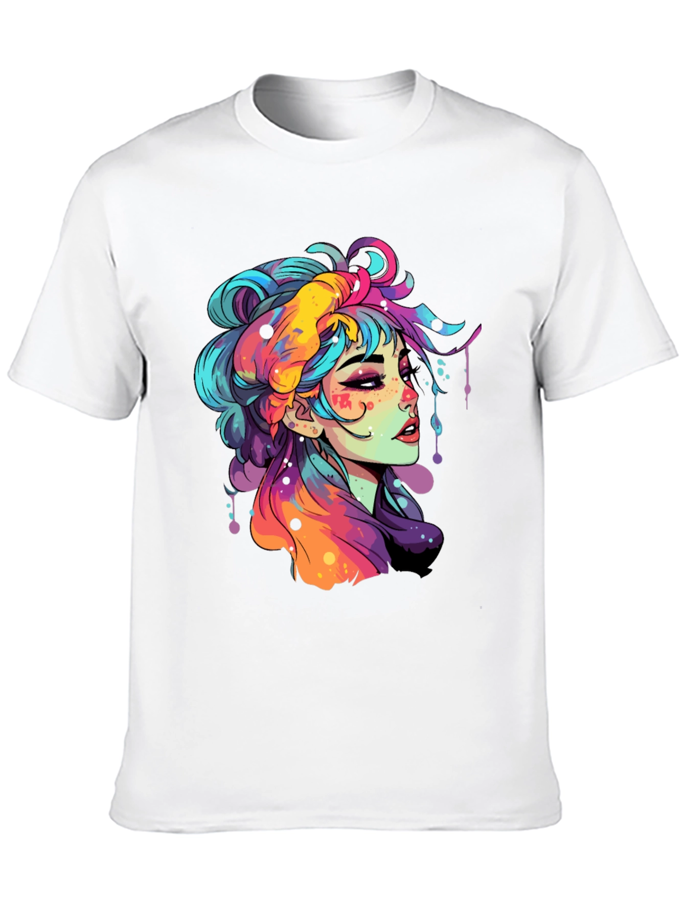 Vibrant Girl Graphic Tee - Unisex Soft Cotton T-Shirt
