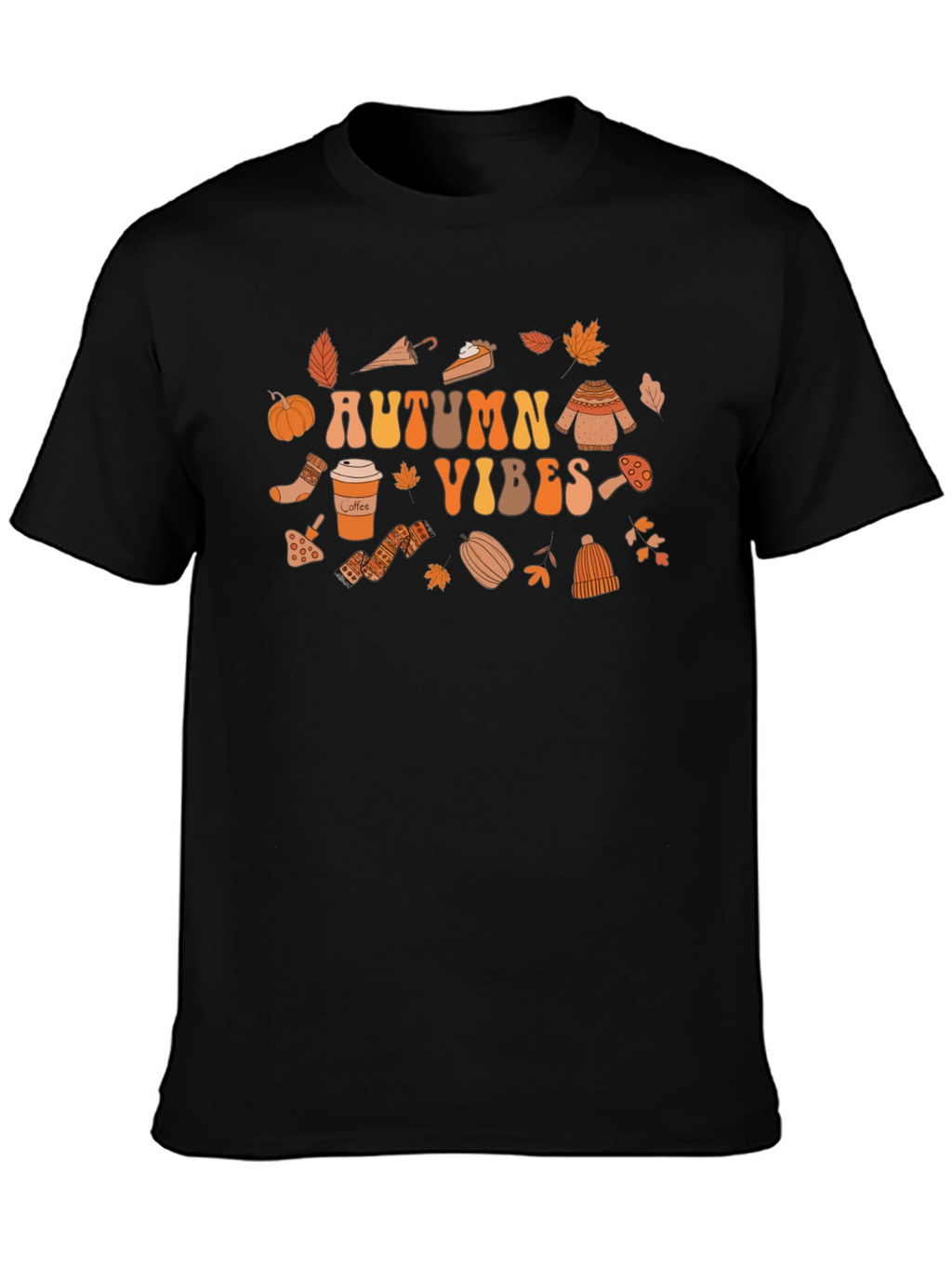 Autumn Vibes Graphic Tee - Cozy Fall Design