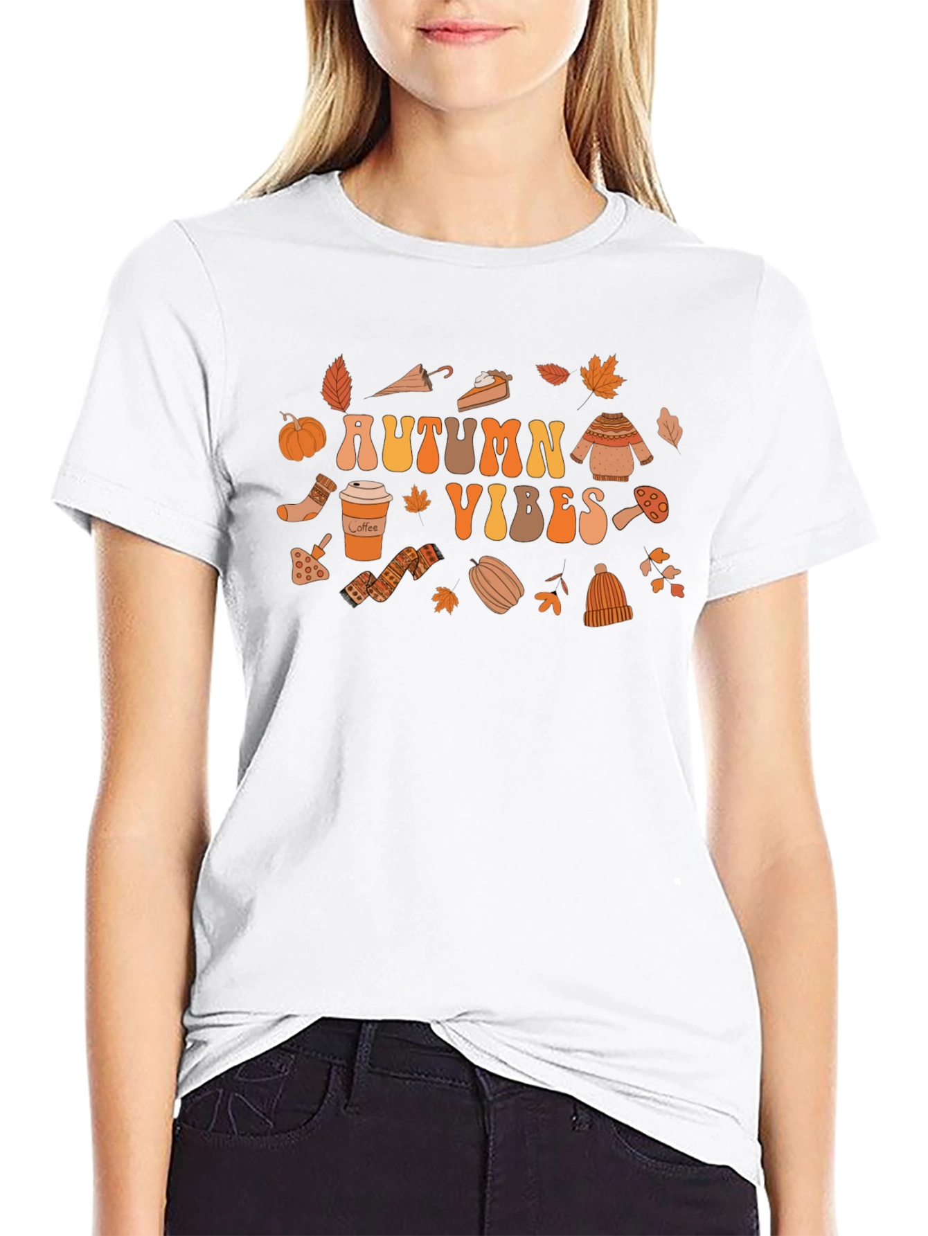 Autumn Vibes Graphic Tee - Cozy Fall Design