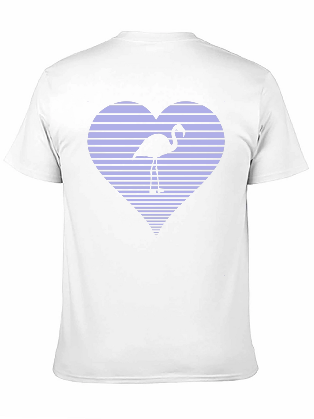 Flamingo Heart Graphic Tee - Black