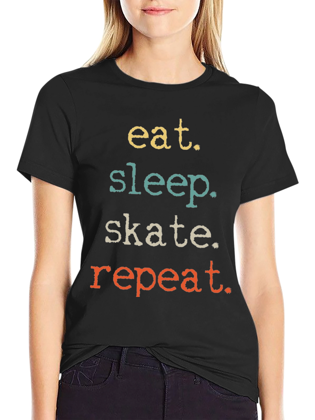 Eat Sleep Skate Repeat Graphic Tee
