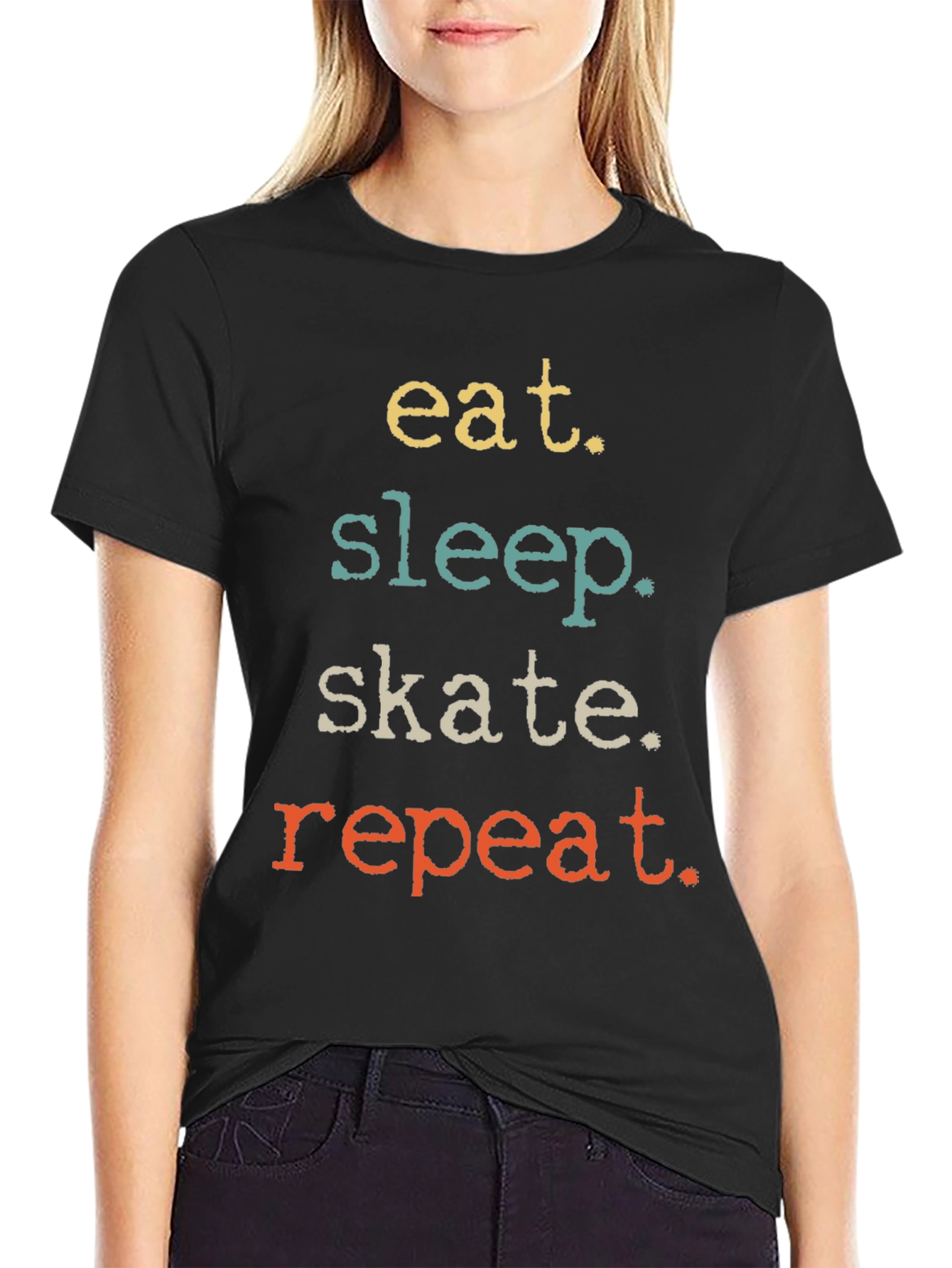 Eat Sleep Skate Repeat Graphic Tee