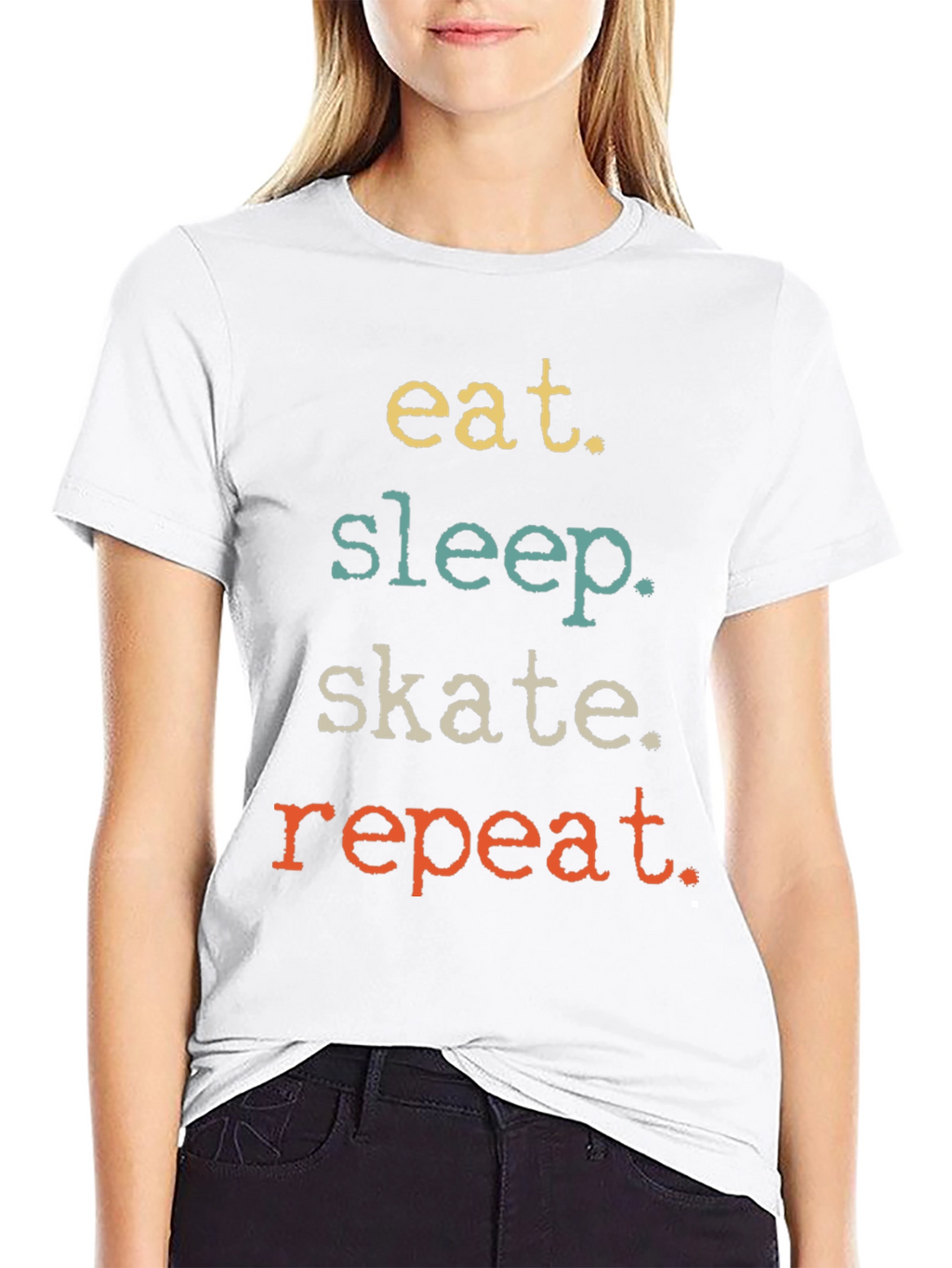 Eat Sleep Skate Repeat Graphic Tee