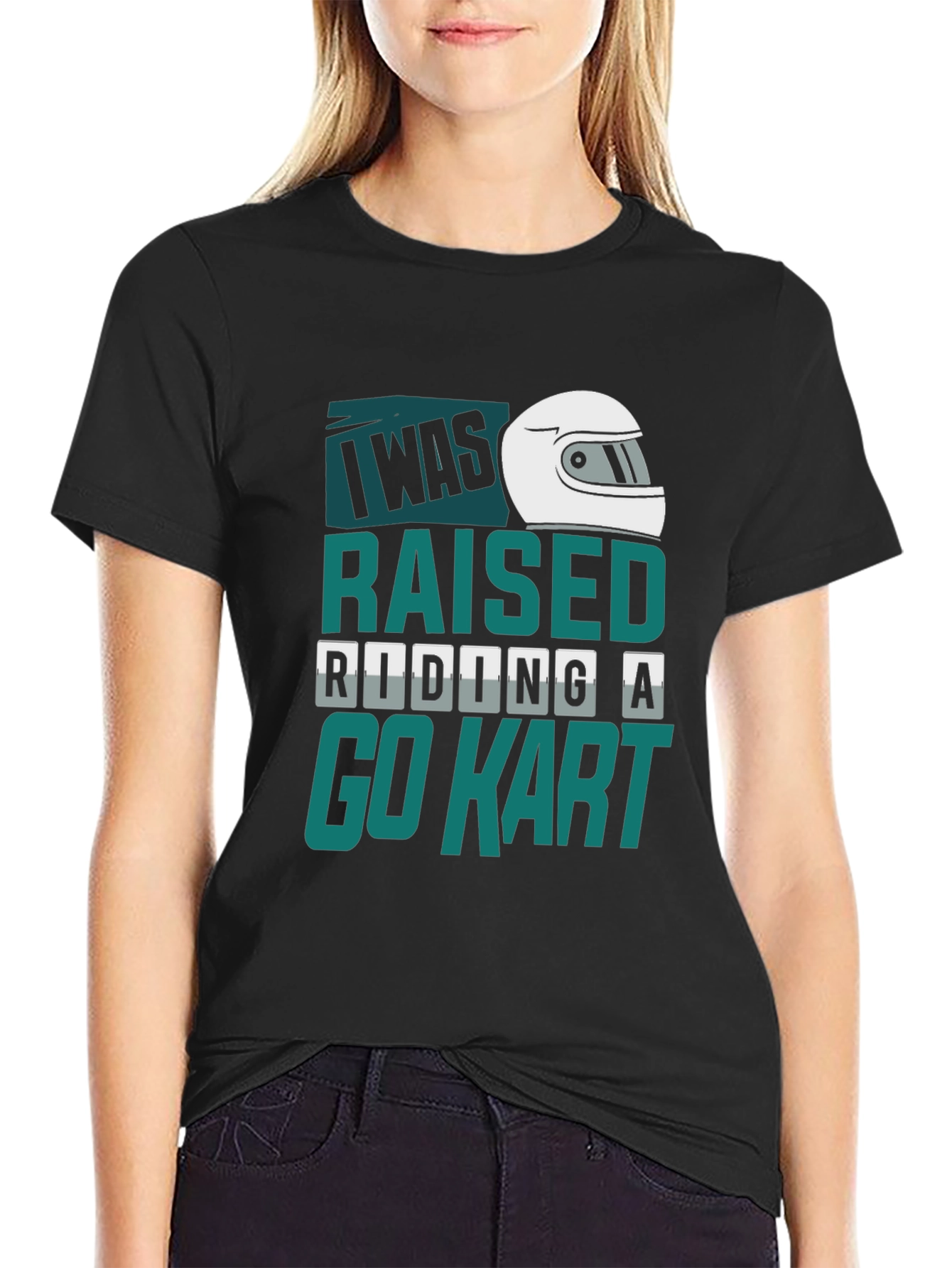 I Was Raised Riding A Go Kart T-Shirt