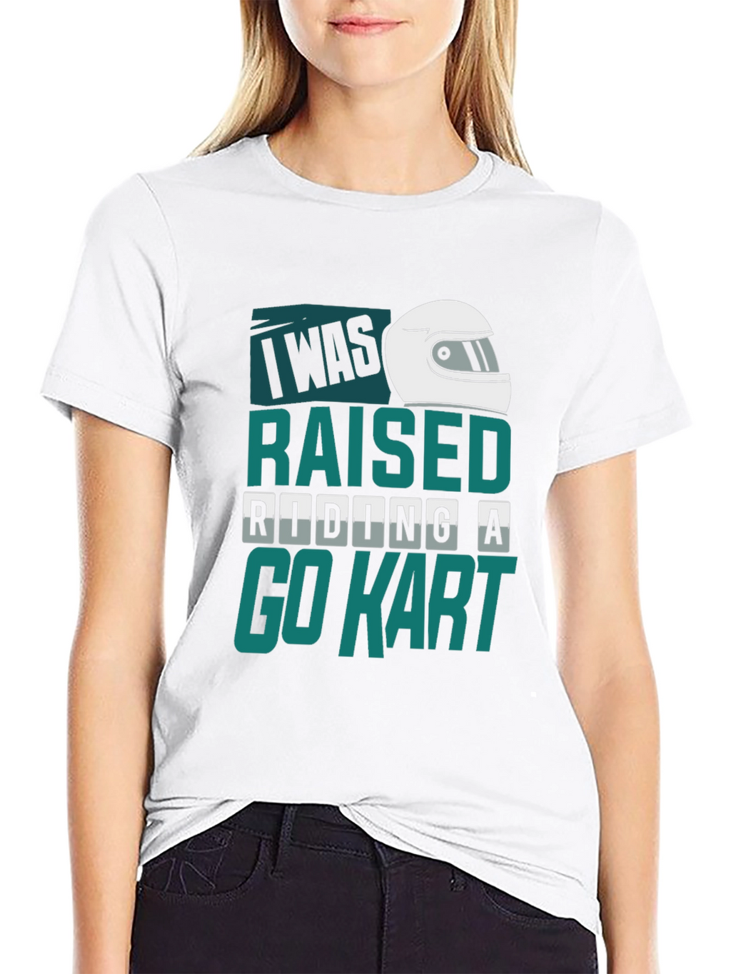 I Was Raised Riding A Go Kart T-Shirt