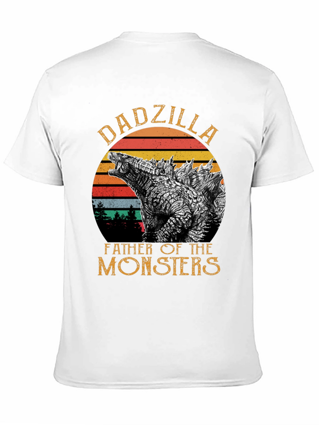 DadZilla Father of Monsters Graphic T-Shirt