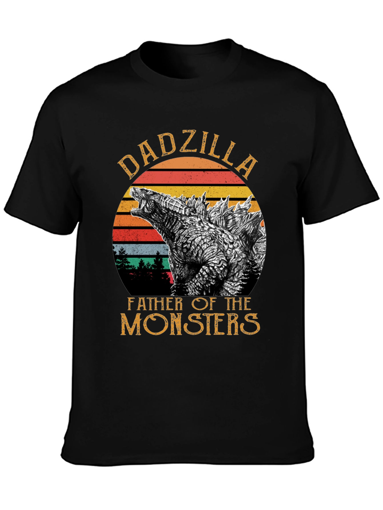 DadZilla Father of Monsters Graphic T-Shirt