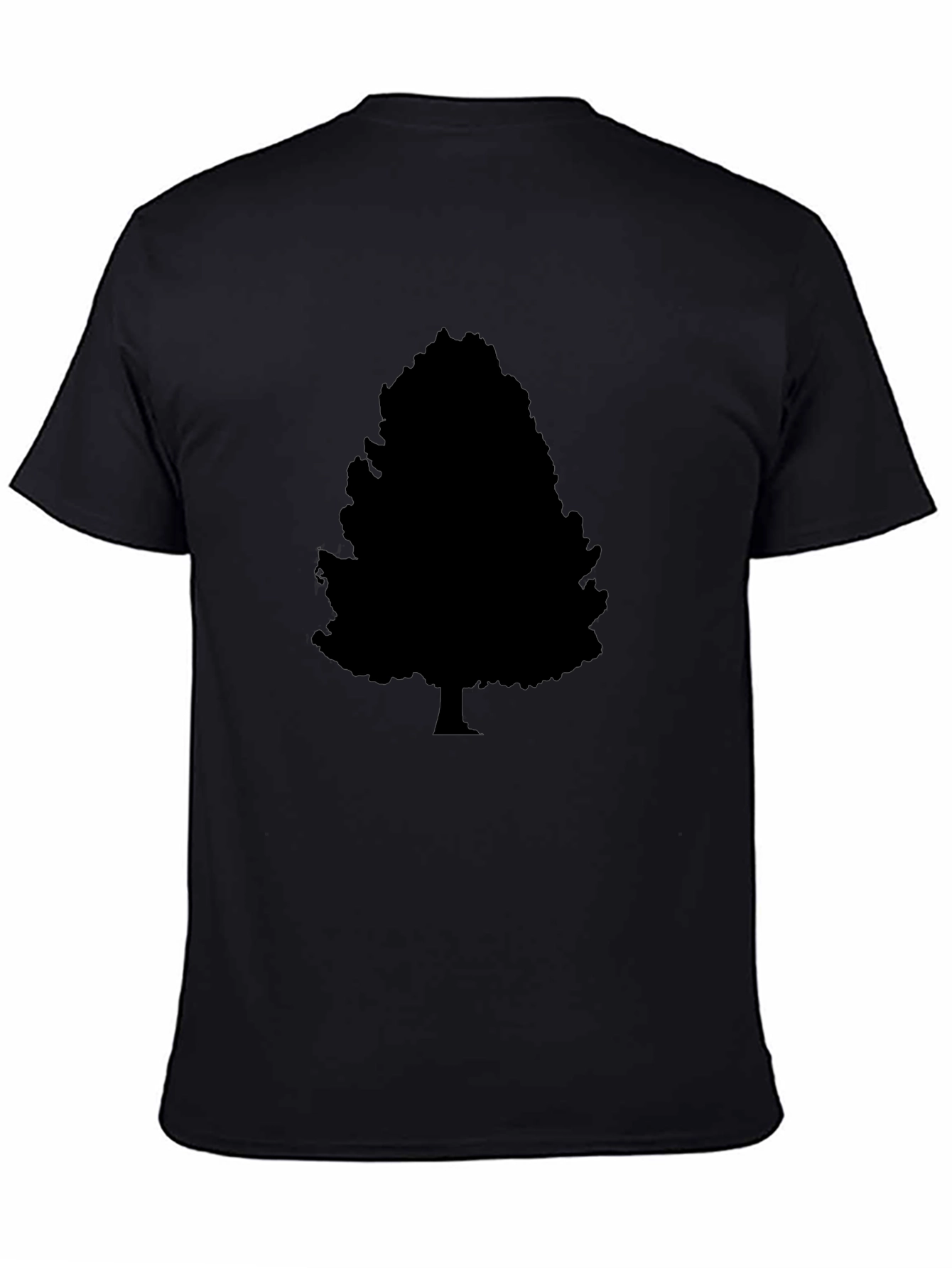 Black Tree Silhouette Graphic T-Shirt