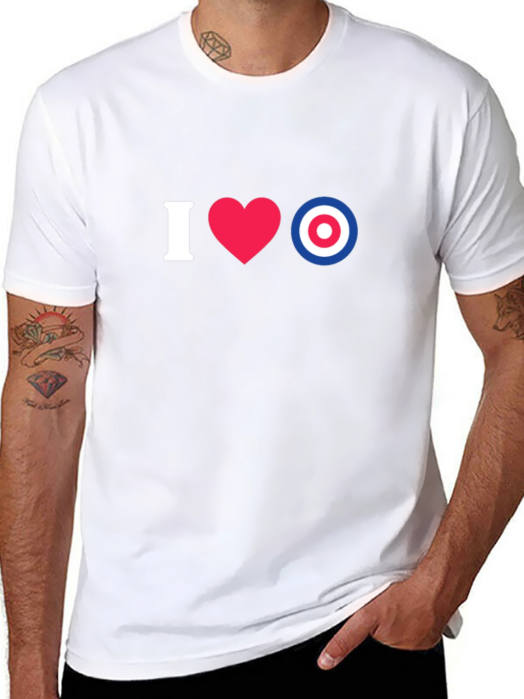 I Love Mod Target T-Shirt
