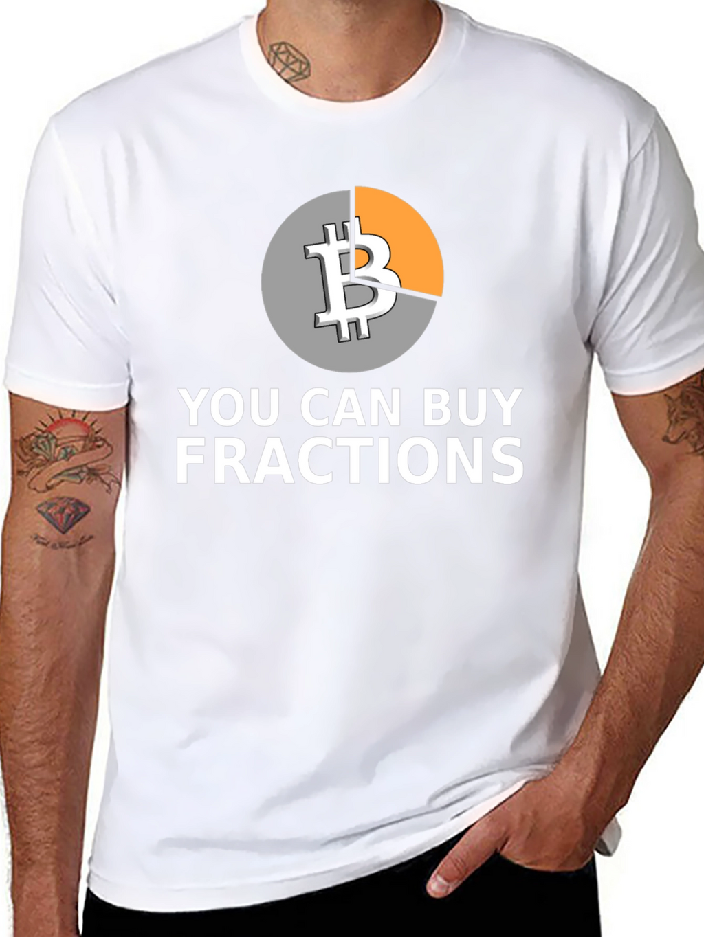 Bitcoin Fractions Graphic T-Shirt