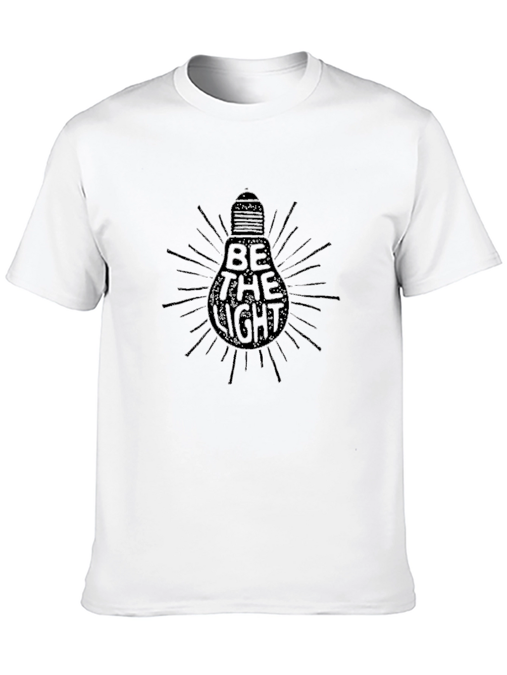 Be The Light Graphic T-Shirt - Black Cotton Tee