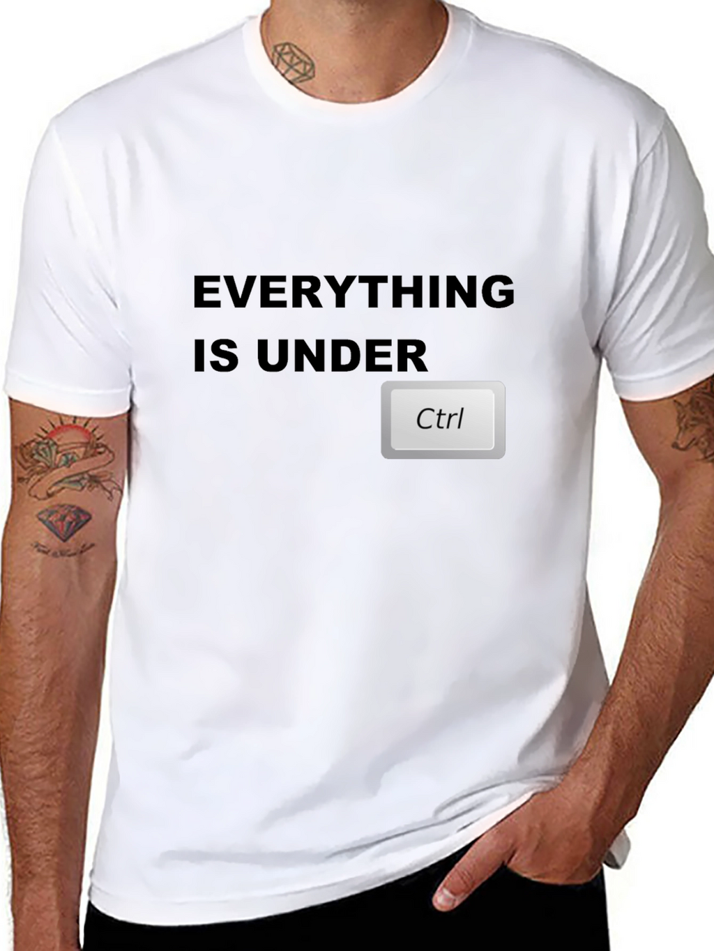 Everything is Under Ctrl Black T-Shirt