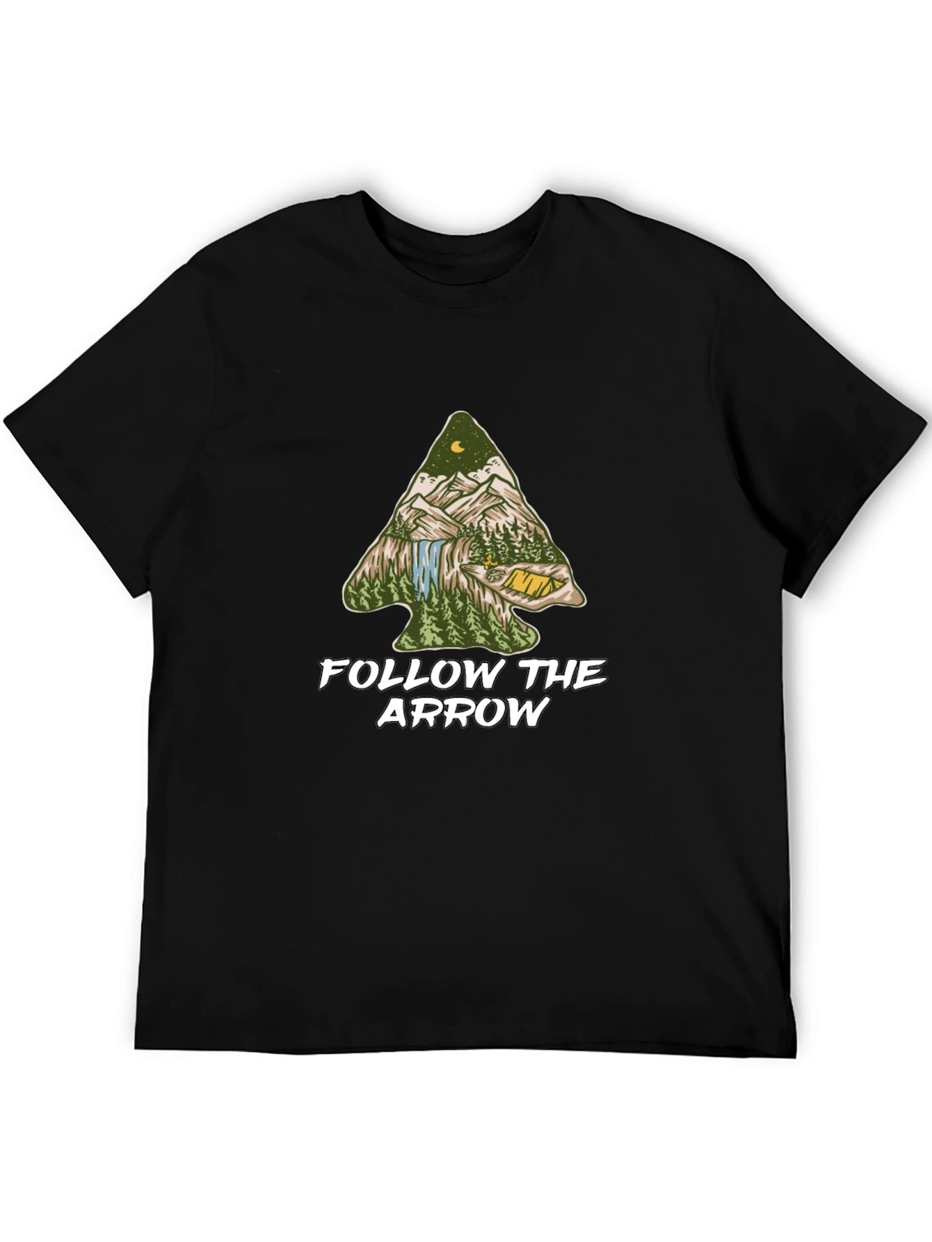 Follow the Arrow Camping Graphic Tee