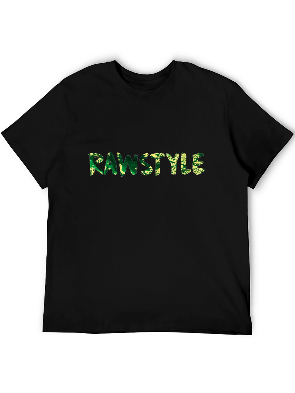 Rawstyle Graphic Tee - Mens Black Cotton T-Shirt