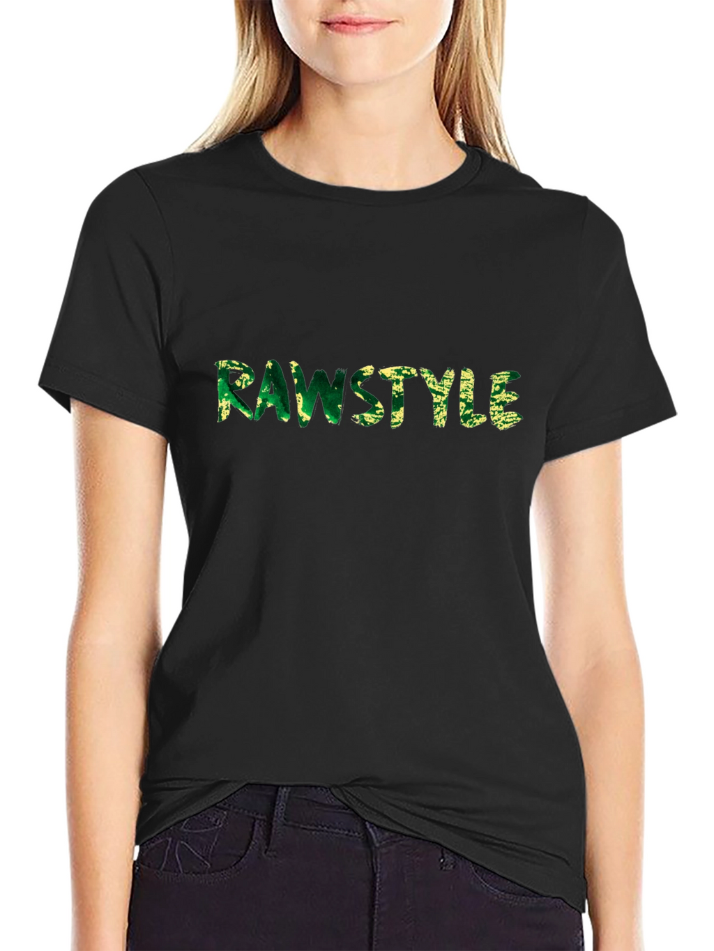 Rawstyle Graphic Tee - Mens Black Cotton T-Shirt