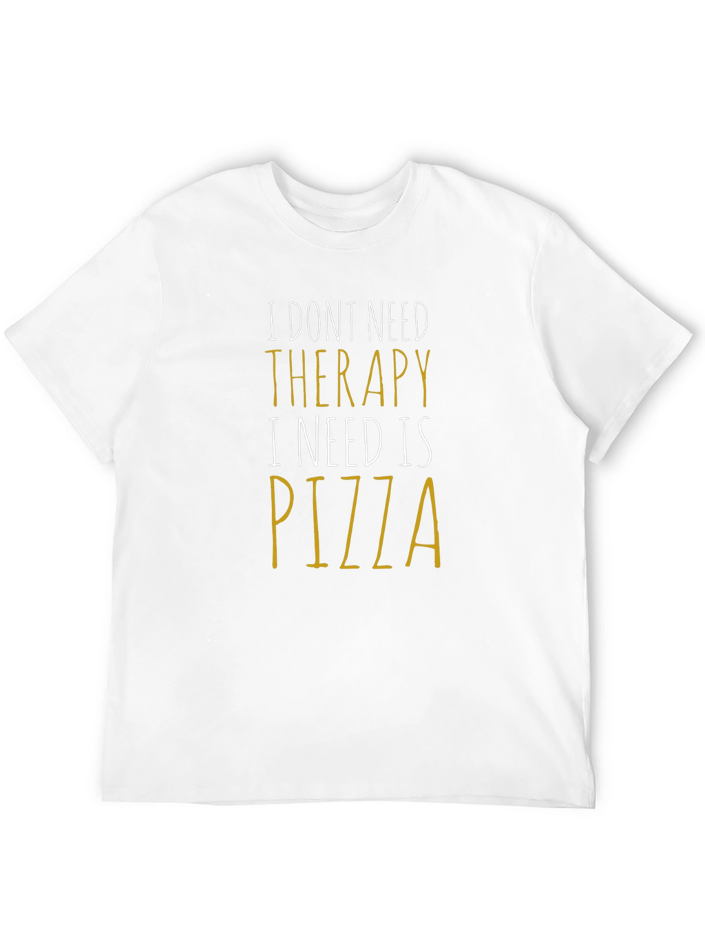 Pizza Therapy Funny Graphic Tee