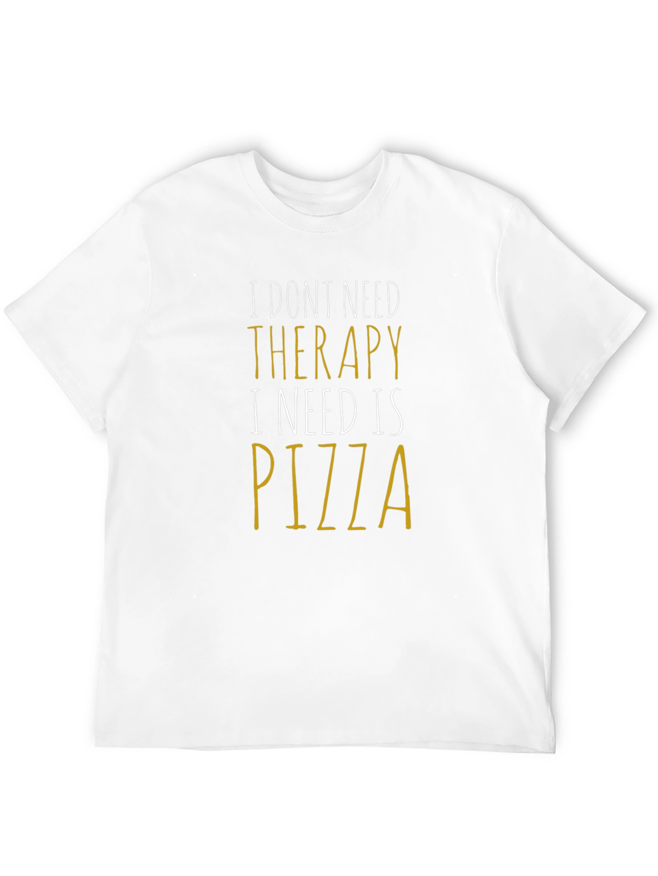 Pizza Therapy Funny Graphic Tee
