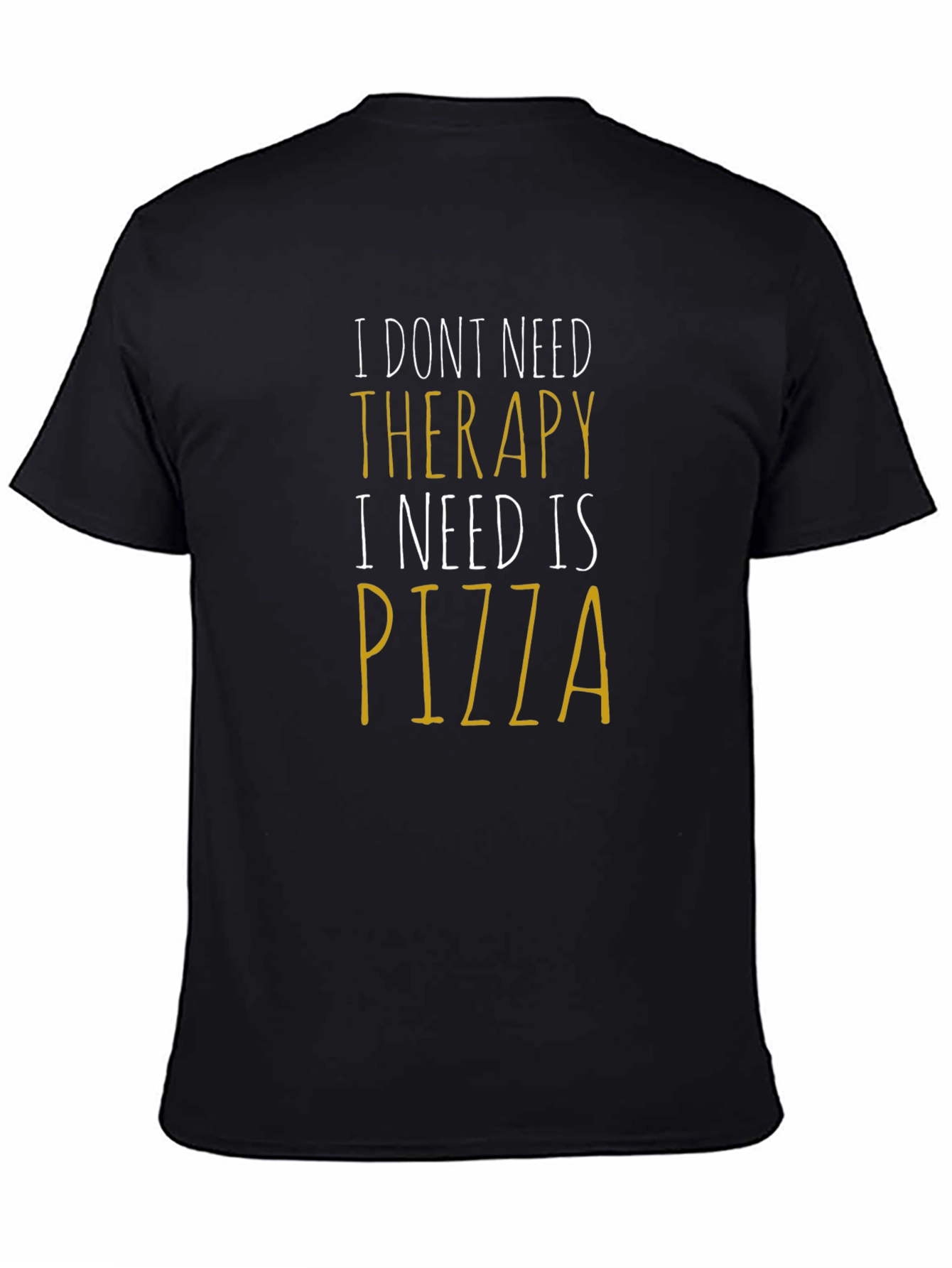 Pizza Therapy Funny Graphic Tee