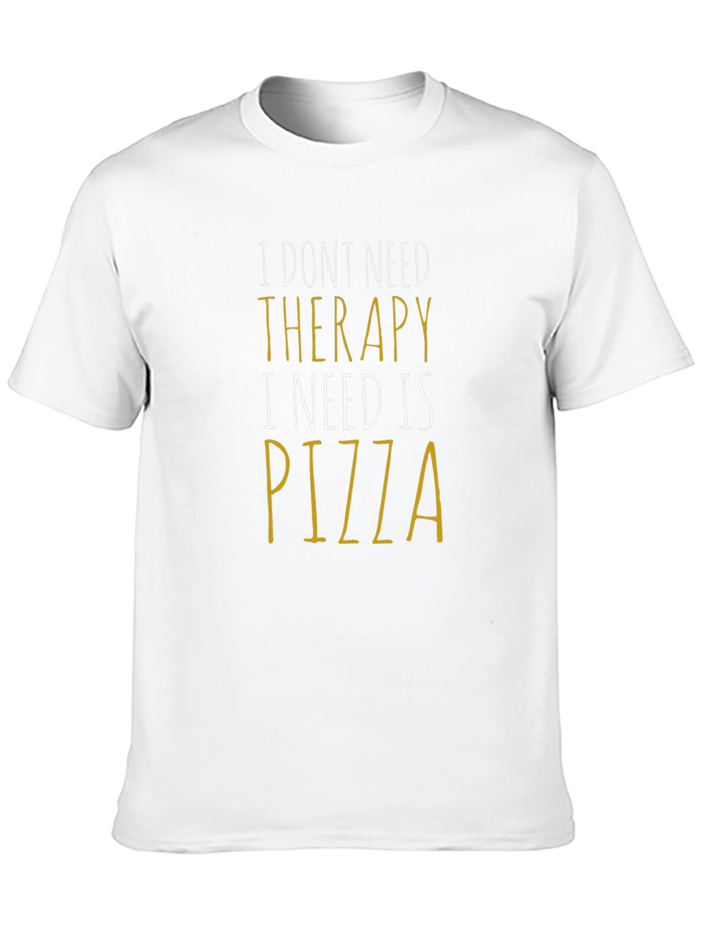 Pizza Therapy Funny Graphic Tee