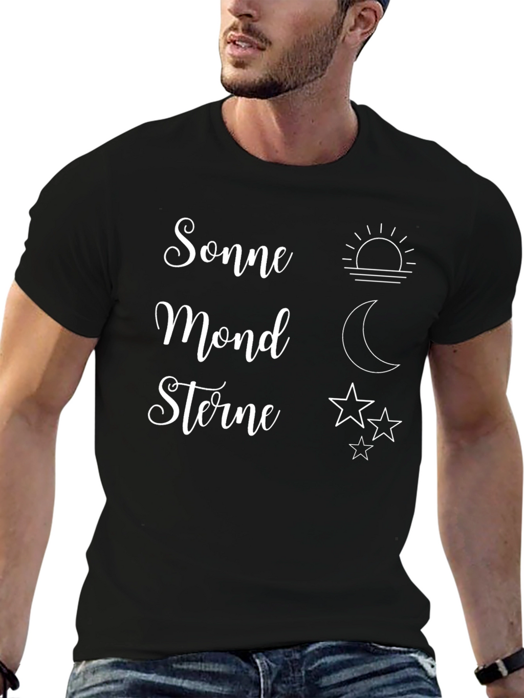 Sonne Mond Sterne Graphic T-Shirt