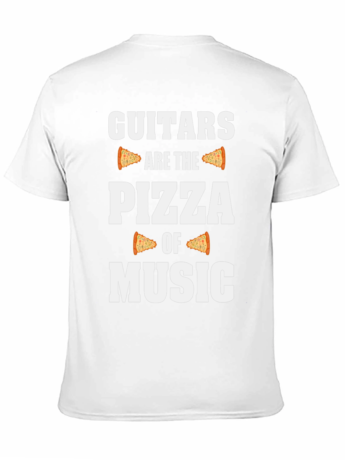 Guitars are the Pizza of Music Black Graphic Tee
