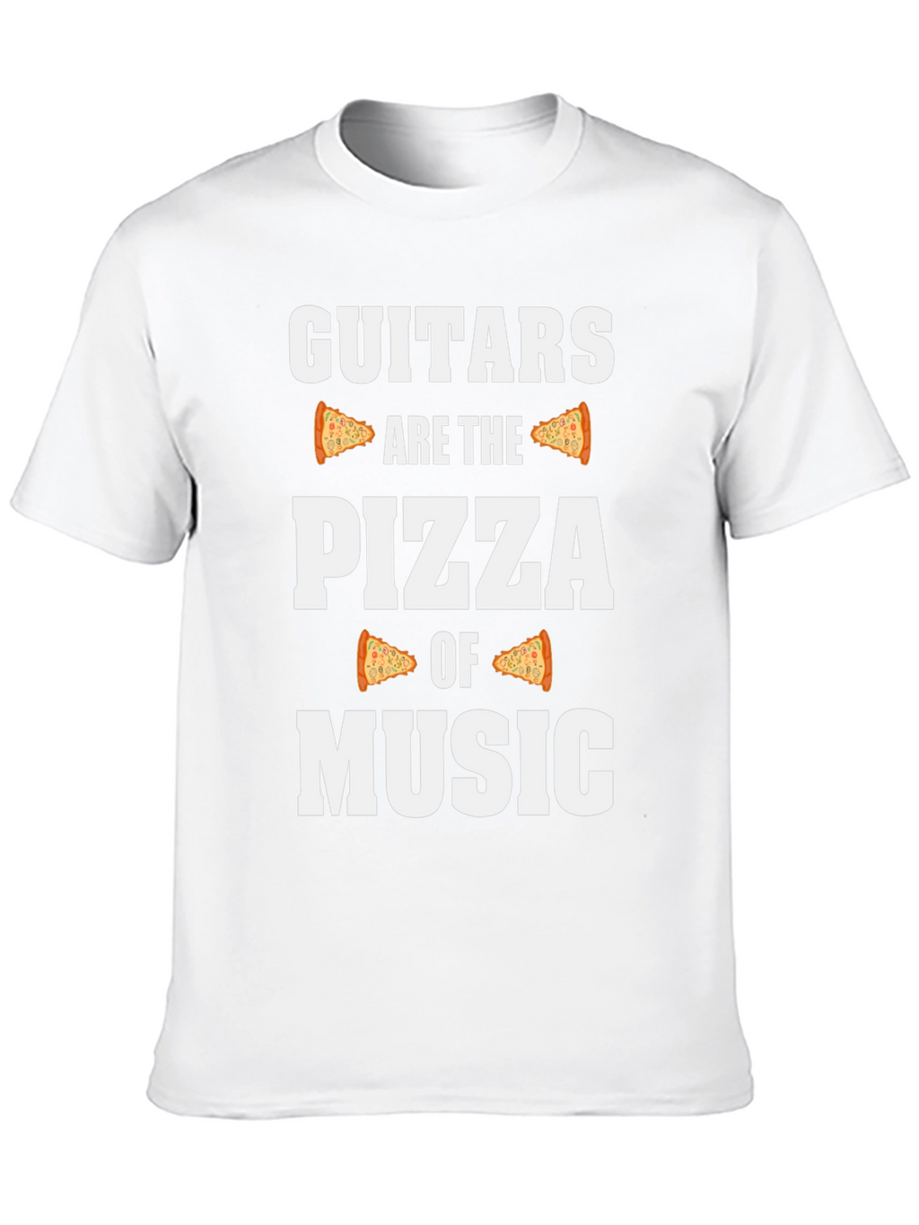 Guitars are the Pizza of Music Black Graphic Tee
