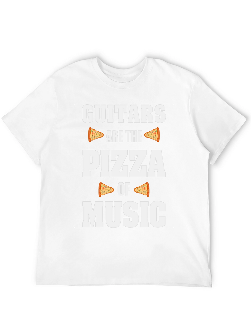 Guitars are the Pizza of Music Black Graphic Tee