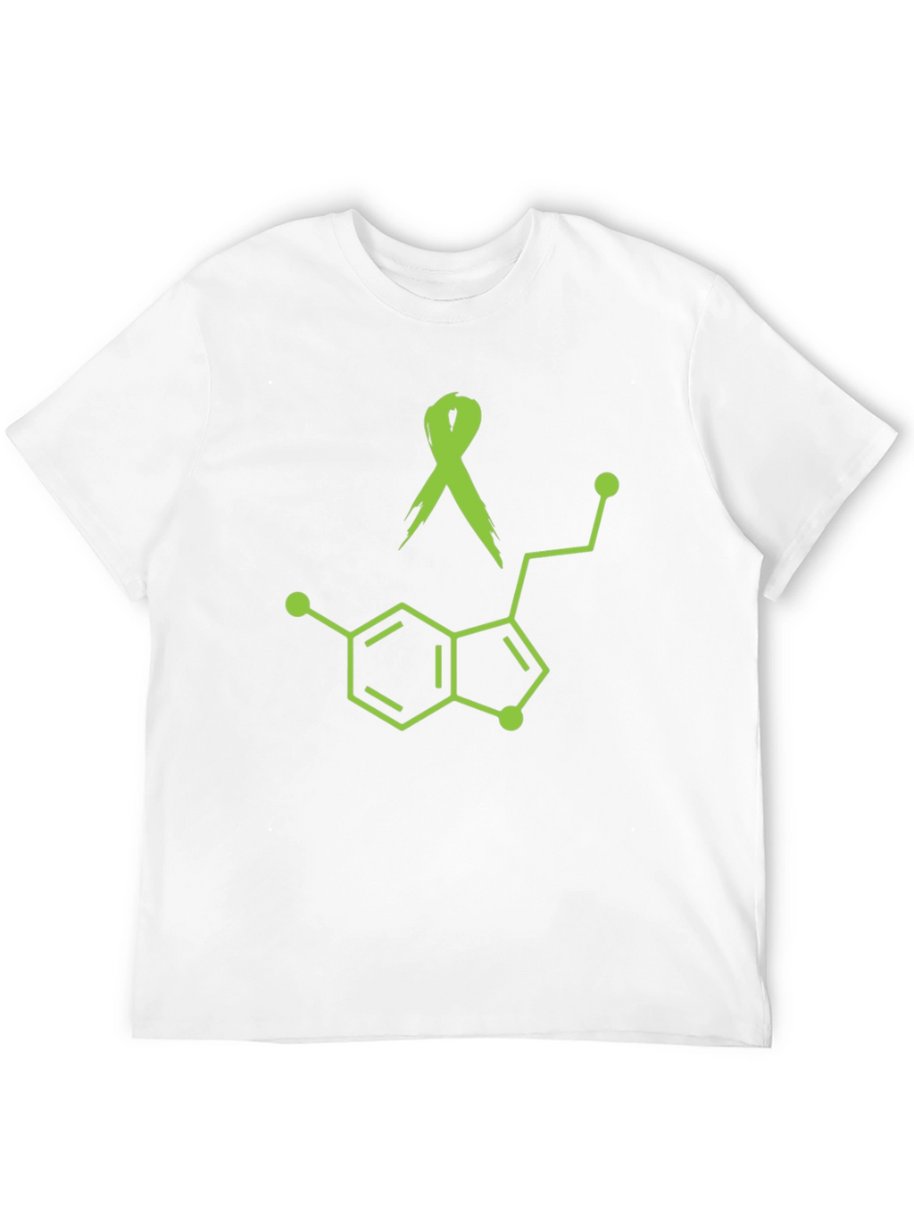 Awareness Ribbon Serotonin Molecule Graphic Tee